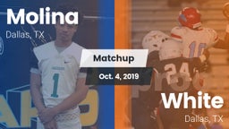 Matchup: Molina vs. White  2019