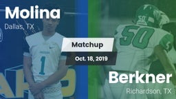 Matchup: Molina vs. Berkner  2019