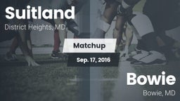 Matchup: Suitland vs. Bowie  2016