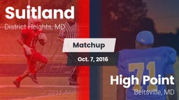 Matchup: Suitland vs. High Point  2016