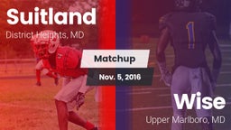 Matchup: Suitland vs. Wise  2016