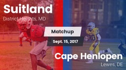 Matchup: Suitland vs. Cape Henlopen  2017