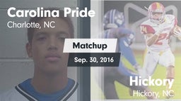 Matchup: Carolina Pride vs. Hickory  2016