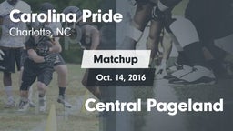 Matchup: Carolina Pride vs. Central Pageland 2016