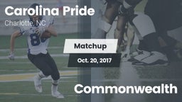 Matchup: Carolina Pride vs. Commonwealth 2017