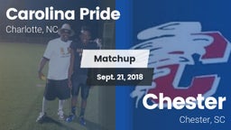 Matchup: Carolina Pride vs. Chester  2018