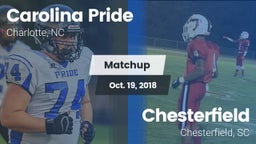 Matchup: Carolina Pride vs. Chesterfield  2018