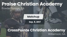 Matchup: Praise Christian Aca vs. CrossPointe Christian Academy  2017