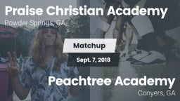 Matchup: Praise Christian Aca vs. Peachtree Academy 2018