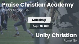 Matchup: Praise Christian Aca vs. Unity Christian  2018