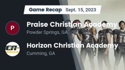 Recap: Praise Christian Academy vs. Horizon Christian Academy  2023