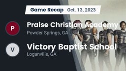 Recap: Praise Christian Academy vs. Victory Baptist School 2023