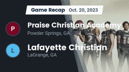 Recap: Praise Christian Academy vs. Lafayette Christian  2023