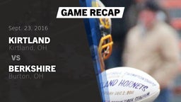 Recap: Kirtland  vs. Berkshire  2016