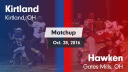 Matchup: Kirtland vs. Hawken  2016
