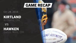 Recap: Kirtland  vs. Hawken  2016