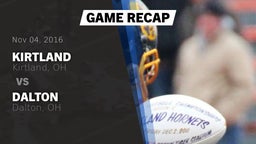 Recap: Kirtland  vs. Dalton  2016