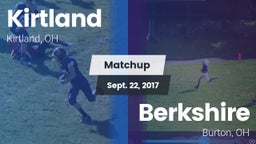 Matchup: Kirtland vs. Berkshire  2017