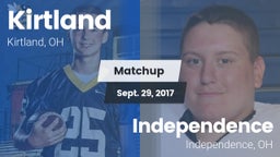 Matchup: Kirtland vs. Independence  2017