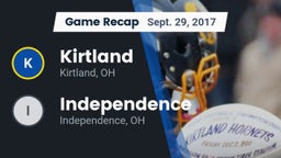 Recap: Kirtland  vs. Independence  2017