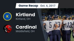Recap: Kirtland  vs. Cardinal  2017