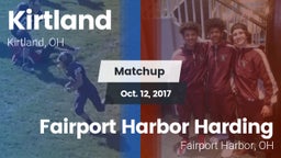 Matchup: Kirtland vs. Fairport Harbor Harding  2017