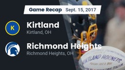 Recap: Kirtland  vs. Richmond Heights  2017