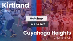 Matchup: Kirtland vs. Cuyahoga Heights  2017