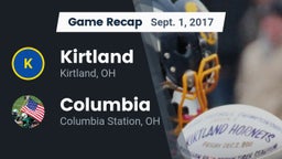 Recap: Kirtland  vs. Columbia  2017