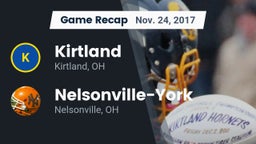 Recap: Kirtland  vs. Nelsonville-York  2017