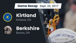 Recap: Kirtland  vs. Berkshire  2017