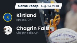 Recap: Kirtland  vs. Chagrin Falls  2018