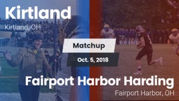 Matchup: Kirtland vs. Fairport Harbor Harding  2018