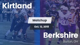 Matchup: Kirtland vs. Berkshire  2018