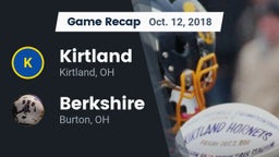 Recap: Kirtland  vs. Berkshire  2018