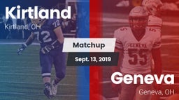 Matchup: Kirtland vs. Geneva  2019