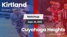 Matchup: Kirtland vs. Cuyahoga Heights  2019