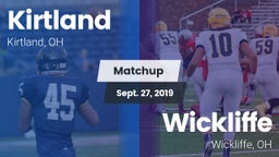 Matchup: Kirtland vs. Wickliffe  2019