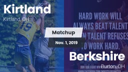 Matchup: Kirtland vs. Berkshire  2019
