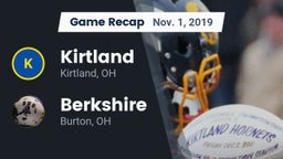 Recap: Kirtland  vs. Berkshire  2019