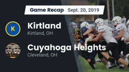 Recap: Kirtland  vs. Cuyahoga Heights  2019