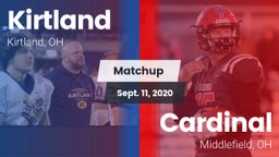 Matchup: Kirtland vs. Cardinal  2020
