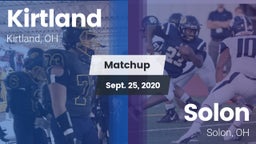 Matchup: Kirtland vs. Solon  2020