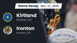 Recap: Kirtland  vs. Ironton  2020
