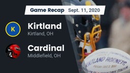 Recap: Kirtland  vs. Cardinal  2020