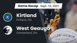 Recap: Kirtland  vs. West Geauga  2021