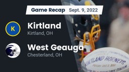 Recap: Kirtland  vs. West Geauga  2022