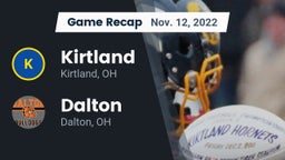 Recap: Kirtland  vs. Dalton  2022