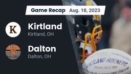 Recap: Kirtland  vs. Dalton  2023
