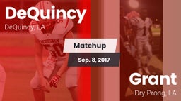Matchup: DeQuincy vs. Grant  2017